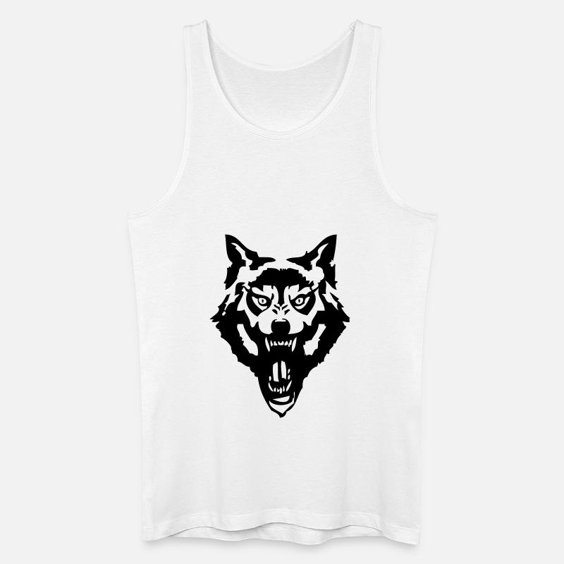 werewolf - Männer Bio Tank Top - Weiß