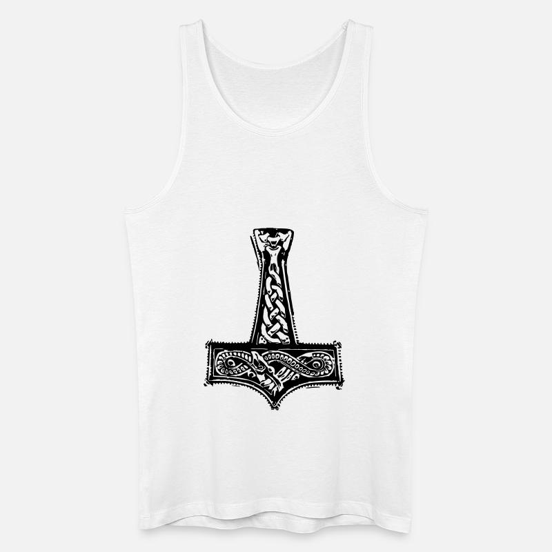 mjolnir - Männer Bio Tank Top - Weiß