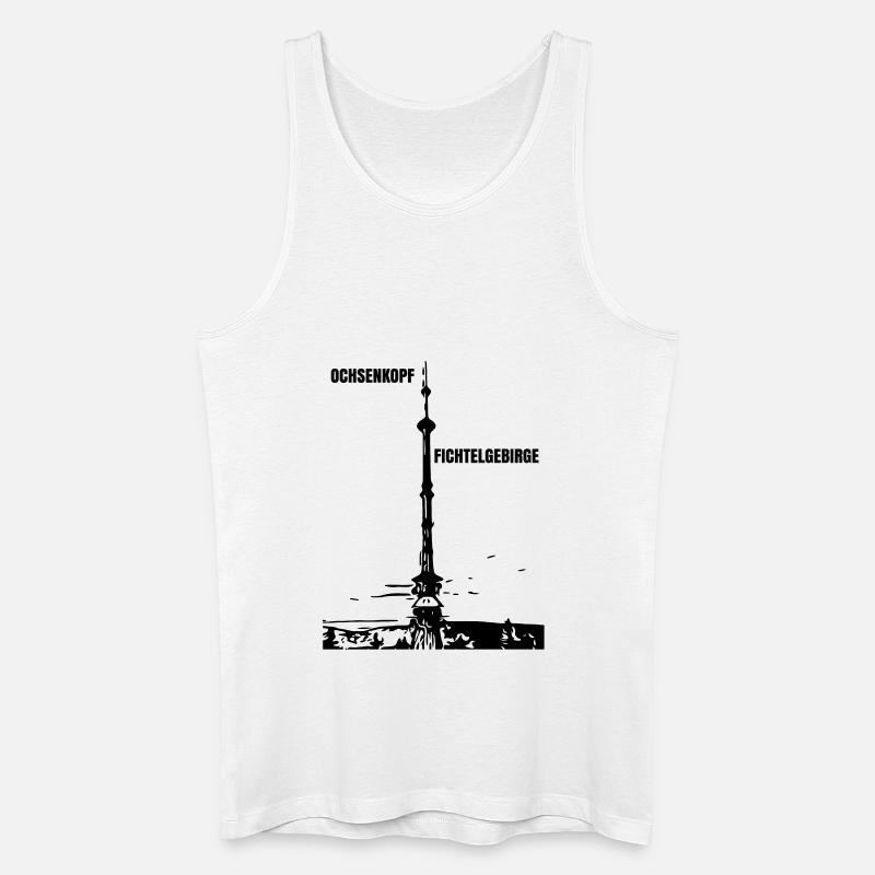 OchsenkopfTower - Männer Bio Tank Top - Weiß