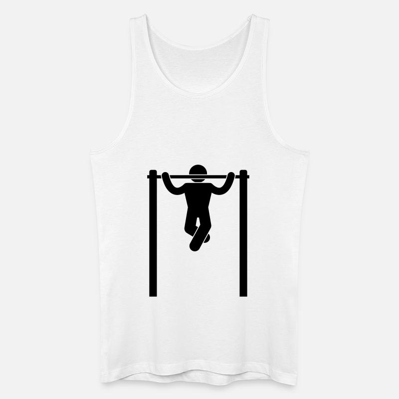 pullup - Männer Bio Tank Top - Weiß