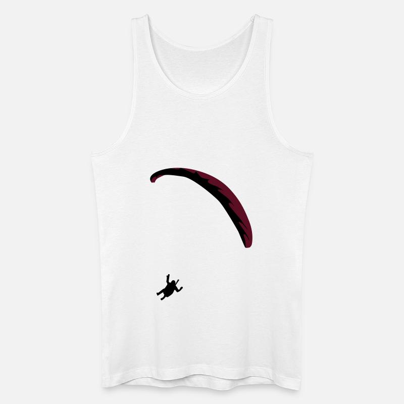 Gleitschirm Praglider - Männer Bio Tank Top - Weiß