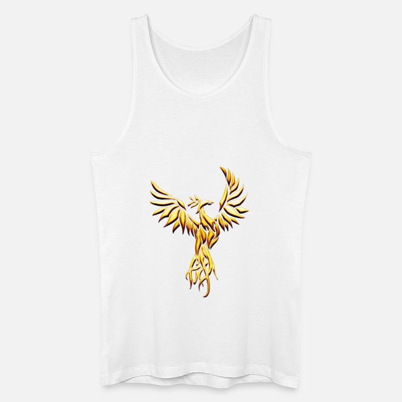 goldphoenix - Männer Bio Tank Top - Weiß