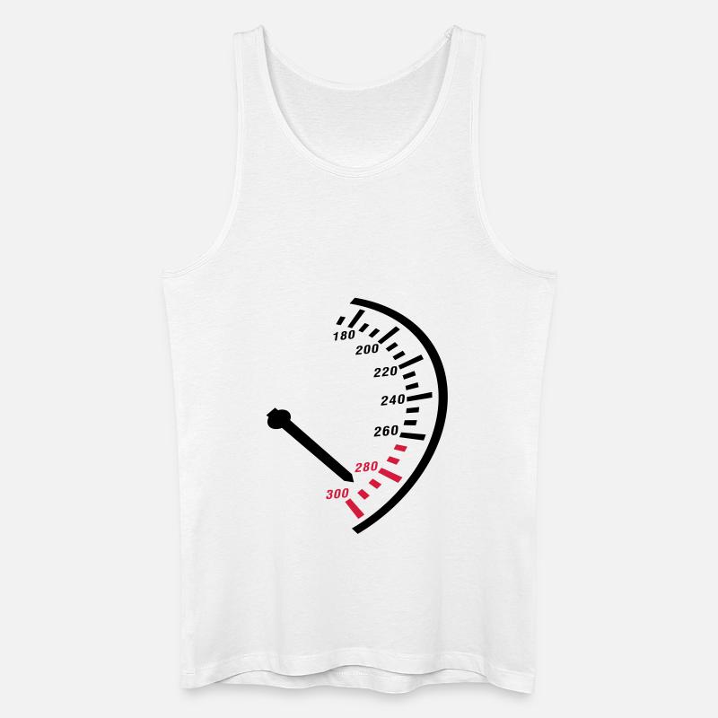 speed__f2 - Männer Bio Tank Top - Weiß
