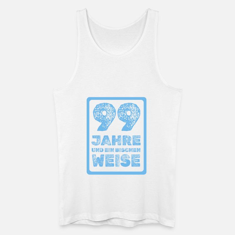 Spruch 99 - Männer Bio Tank Top - Weiß