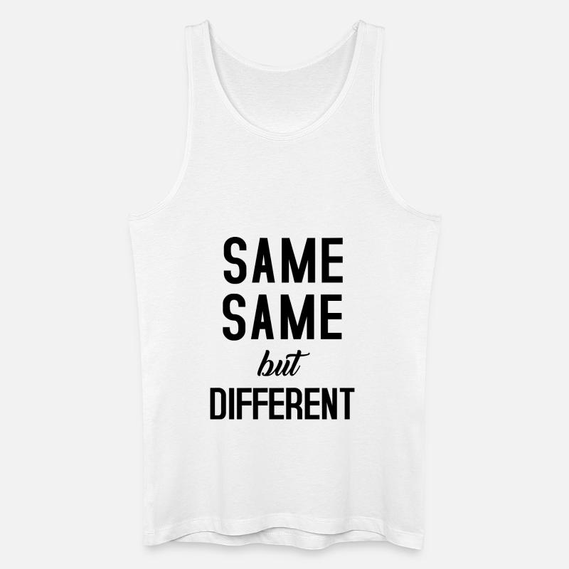 Same Same - Männer Bio Tank Top - Weiß