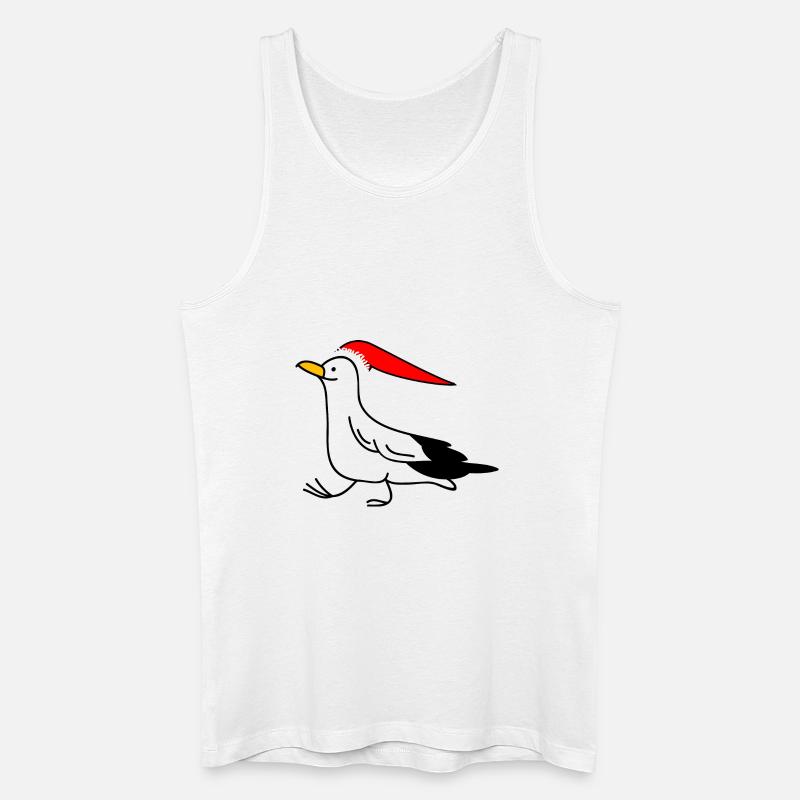Weihnachtsmöwe - Männer Bio Tank Top - Weiß