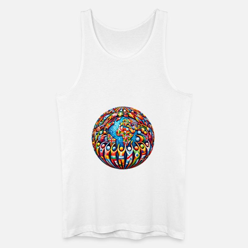 Unity in Diversity – Gemeinsam stark - Männer Bio Tank Top - Weiß