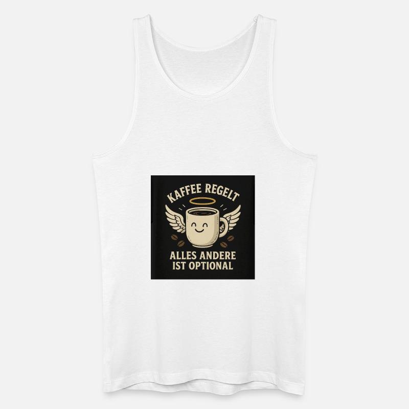 Kaffee Regelt - Männer Bio Tank Top - Weiß