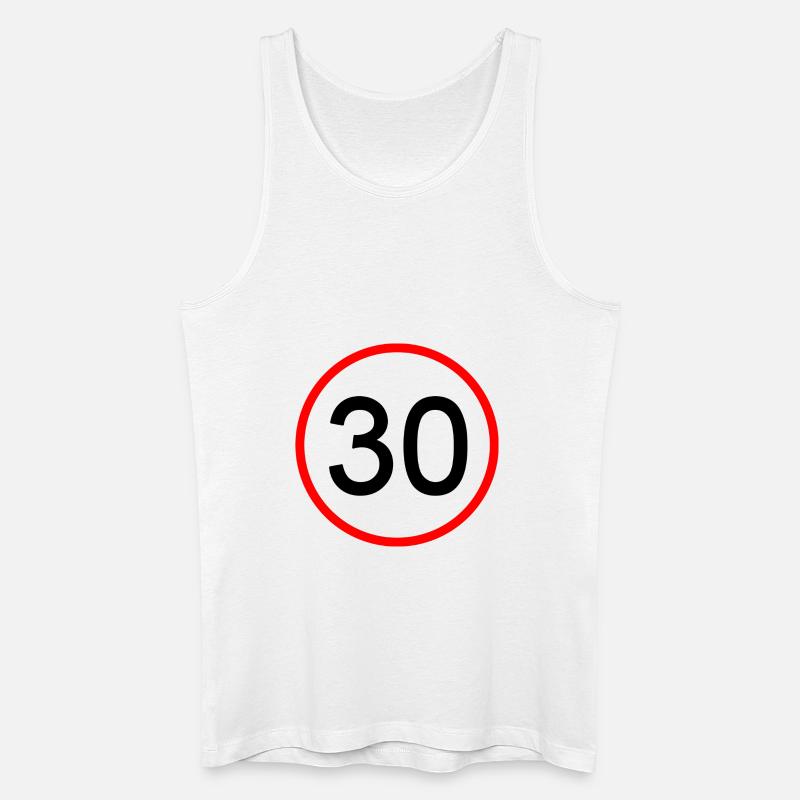 30 Zone - Männer Bio Tank Top - Weiß
