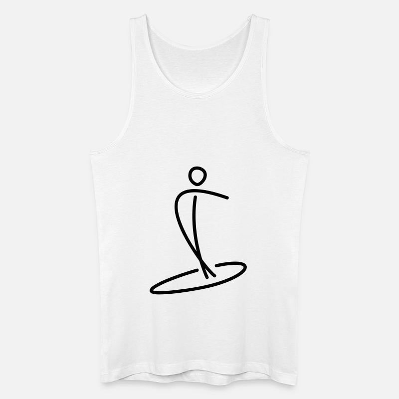 SURFEN - Männer Bio Tank Top - Weiß