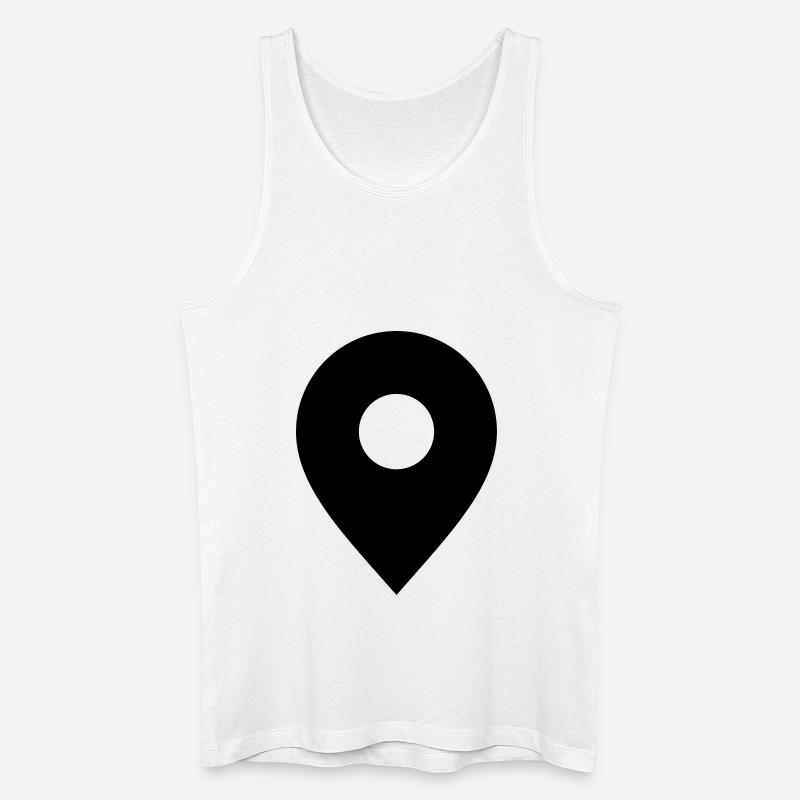 here - Männer Bio Tank Top - Weiß