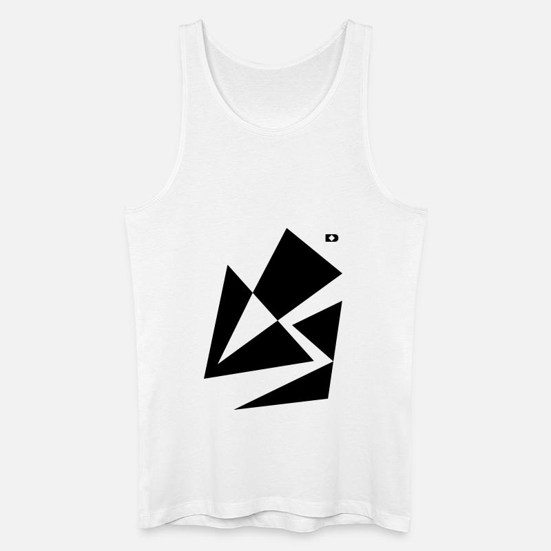 A-132 The crack - Männer Bio Tank Top - Weiß