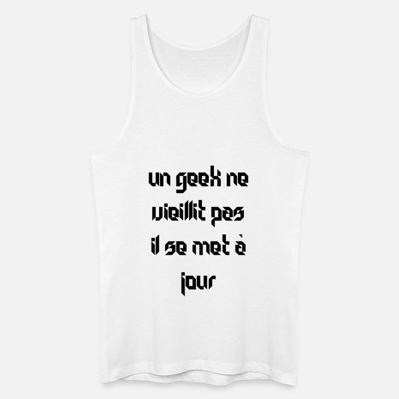 geeks - Männer Bio Tank Top - Weiß