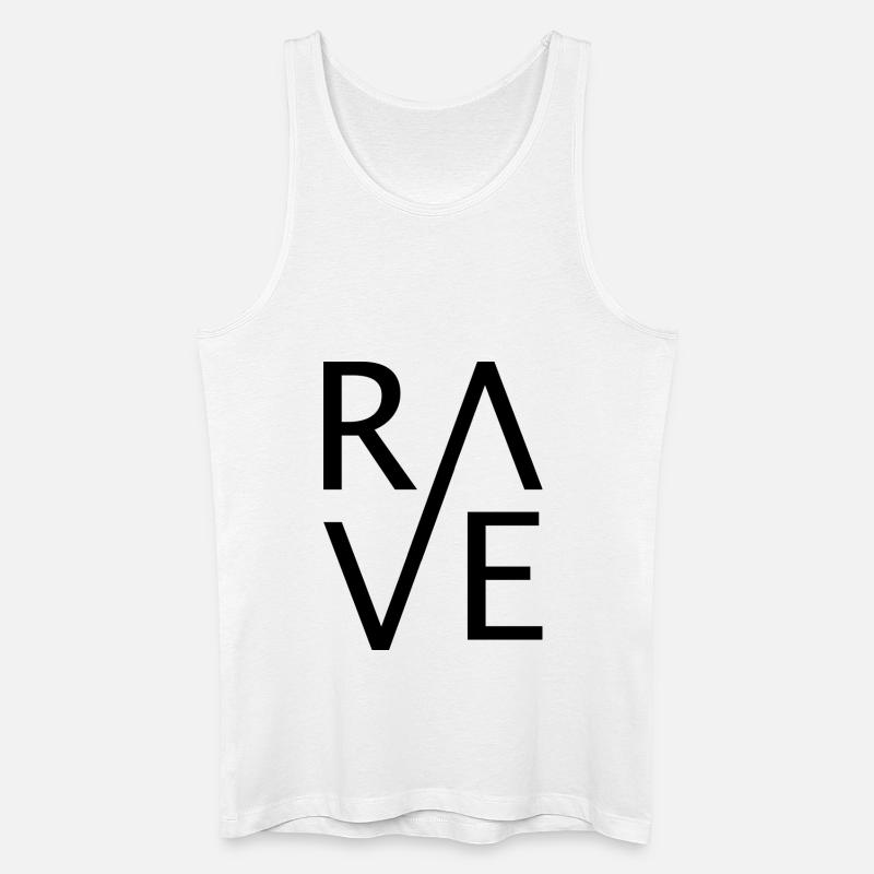 RAVE - Männer Bio Tank Top - Weiß