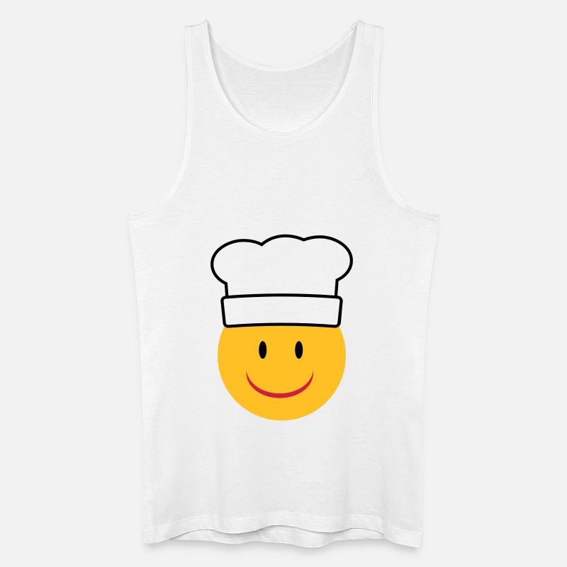 Koch - Männer Bio Tank Top - Weiß