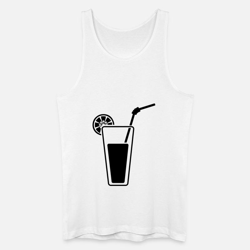 cocktail_001 - Männer Bio Tank Top - Weiß