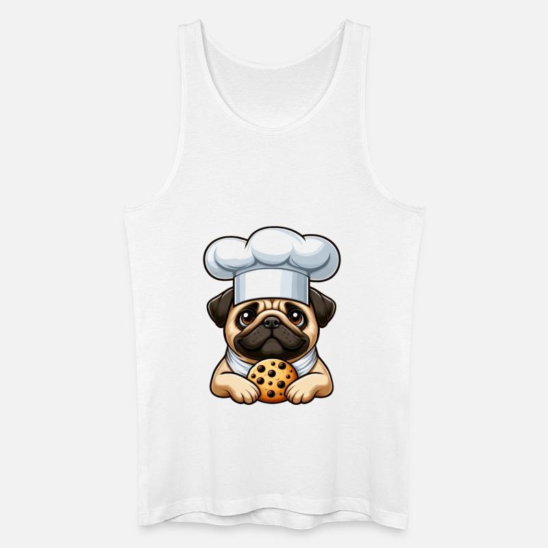 Carlin Chef avec biscuit - Débardeur bio Homme - blanc