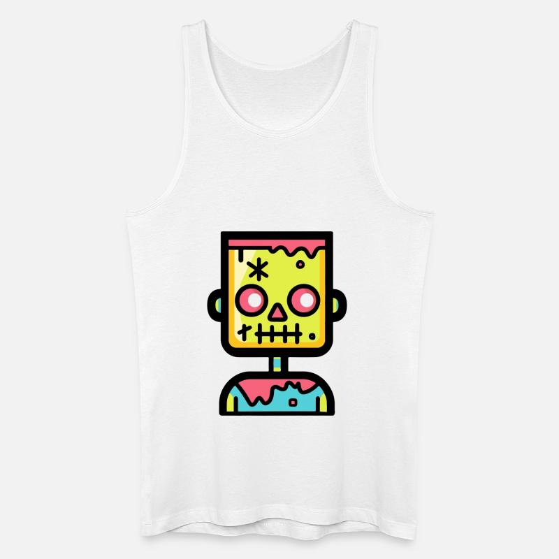 Zombie Halloween Comic - Männer Bio Tank Top - Weiß