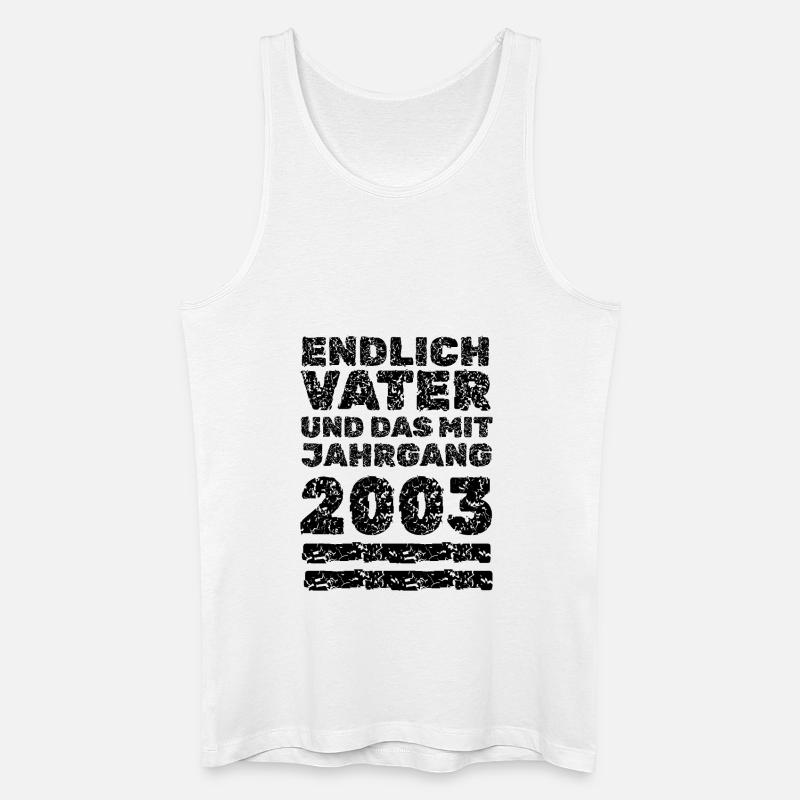 2003 - Männer Bio Tank Top - Weiß