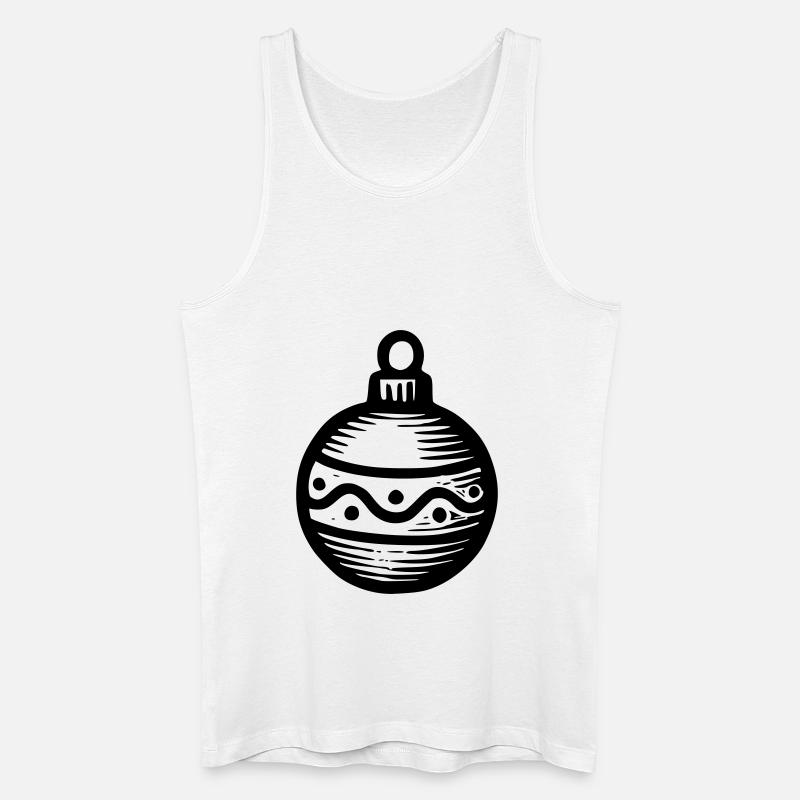 Weihnachtskugel - Männer Bio Tank Top - Weiß