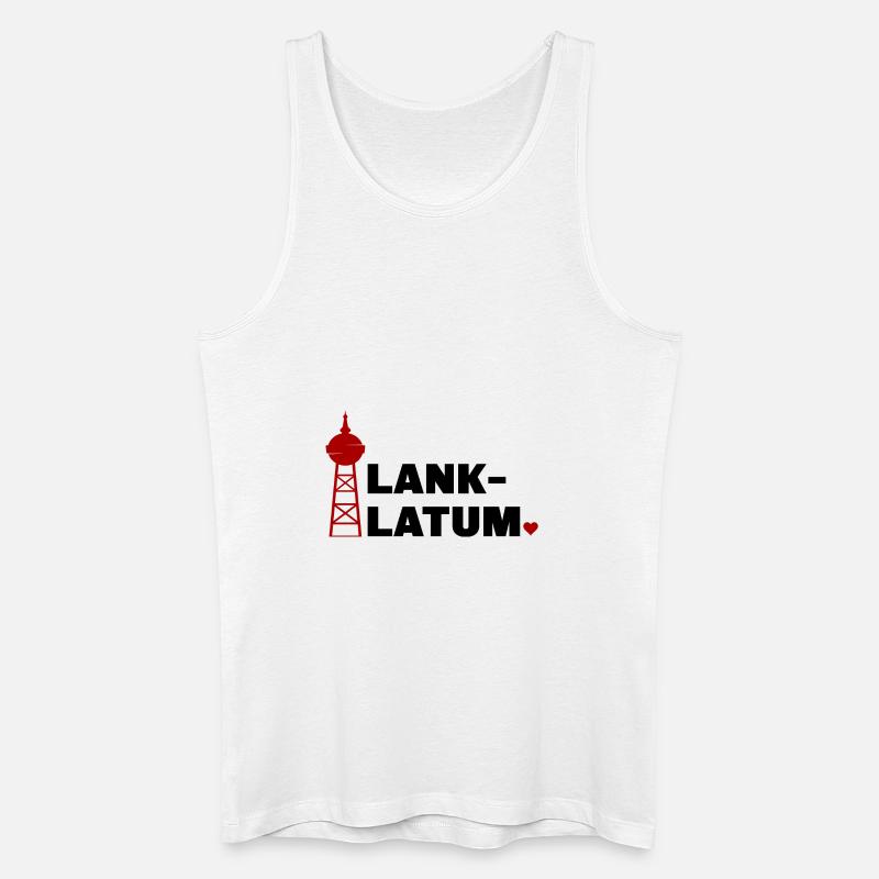 Wasserturm Lank-Latum Herz - Männer Bio Tank Top - Weiß