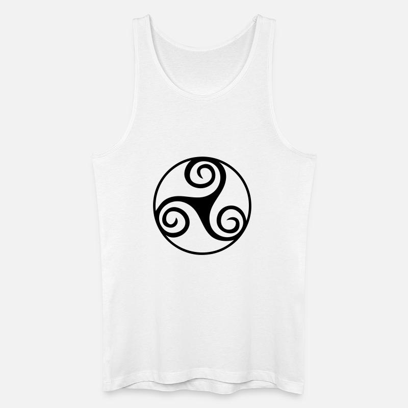 triskell - Männer Bio Tank Top - Weiß