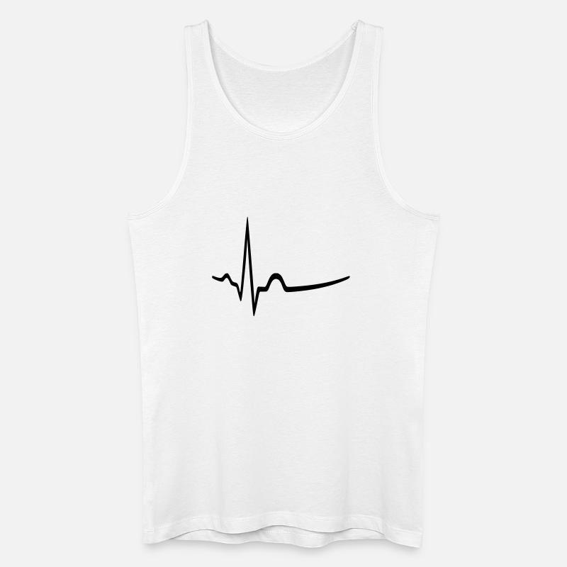 EKG - Sinusrhythmus - Arzt - Männer Bio Tank Top - Weiß