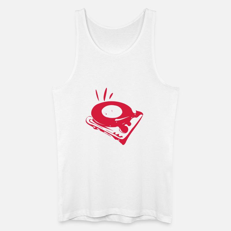 Vinyl ... - Männer Bio Tank Top - Weiß