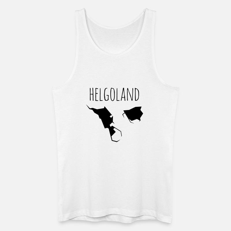 helgoland - Männer Bio Tank Top - Weiß