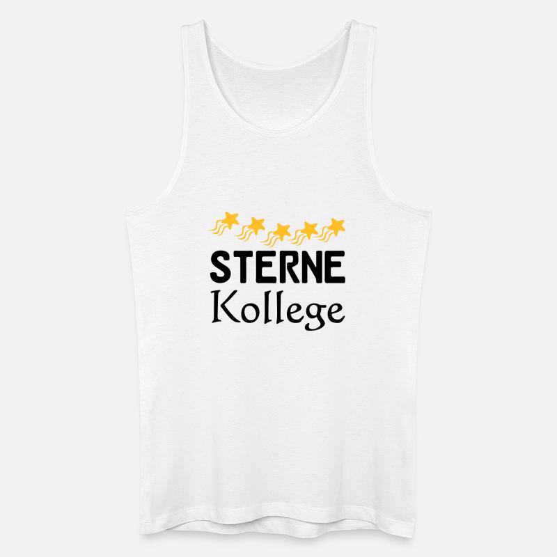 Sterne Kollege Geschenk - Männer Bio Tank Top - Weiß