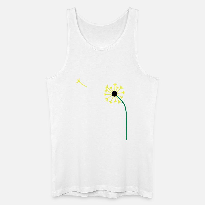 Pusteblume,Löwenzahn,Butterblume, ✔ - Männer Bio Tank Top - Weiß