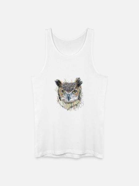 Owl - Débardeur bio Homme - blanc