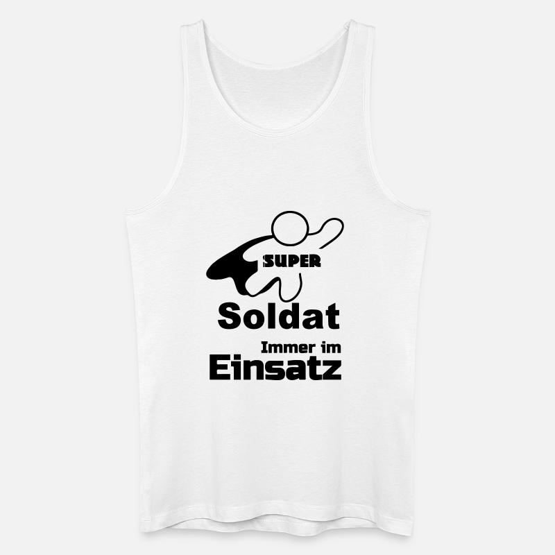 Super Soldat Geschenk - Männer Bio Tank Top - Weiß