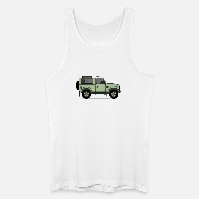 Verteidiger 90 - Männer Bio Tank Top - Weiß