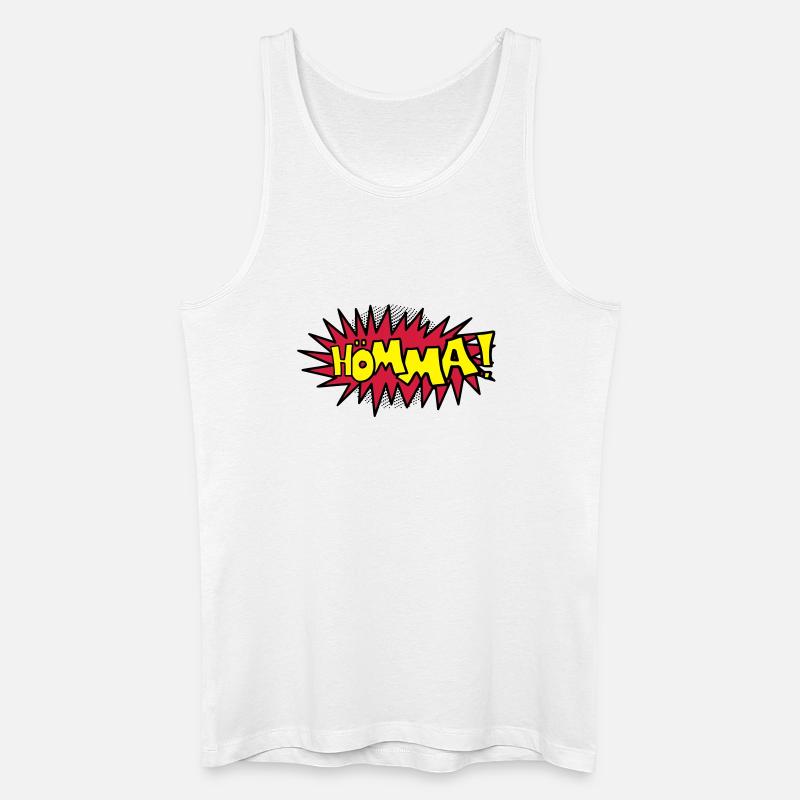 Comic Hömma - Männer Bio Tank Top - Weiß