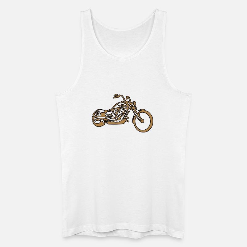 Custom – Chopper Gold Edition - Männer Bio Tank Top - Weiß