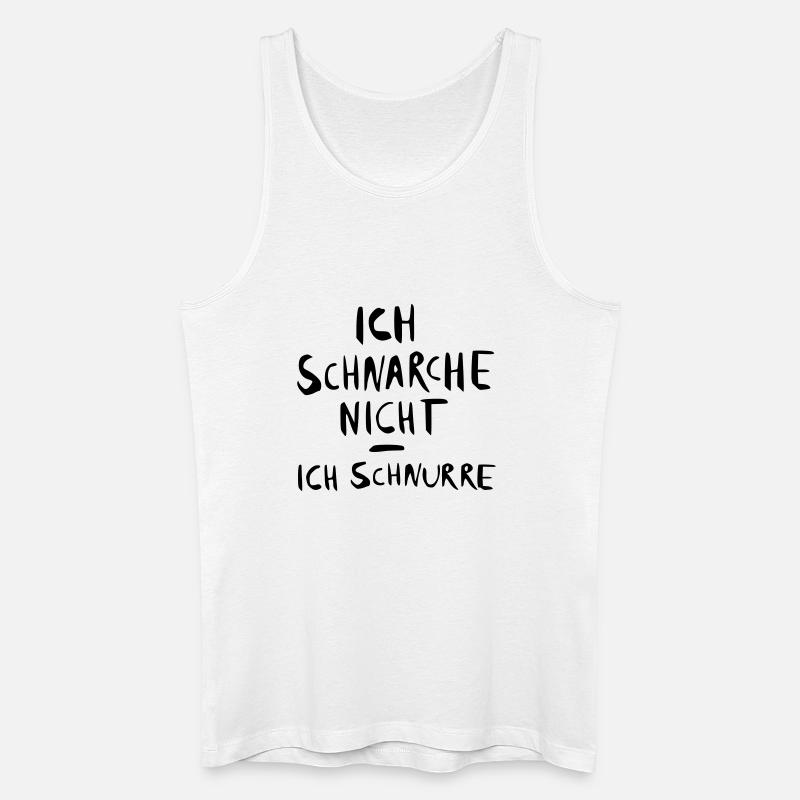 ich schnarche nicht - ich - Männer Bio Tank Top - Weiß
