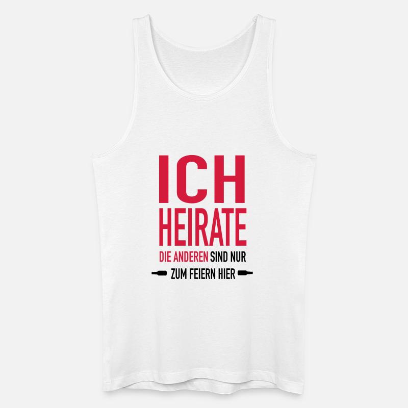 ich Heirate x1 - Männer Bio Tank Top - Weiß
