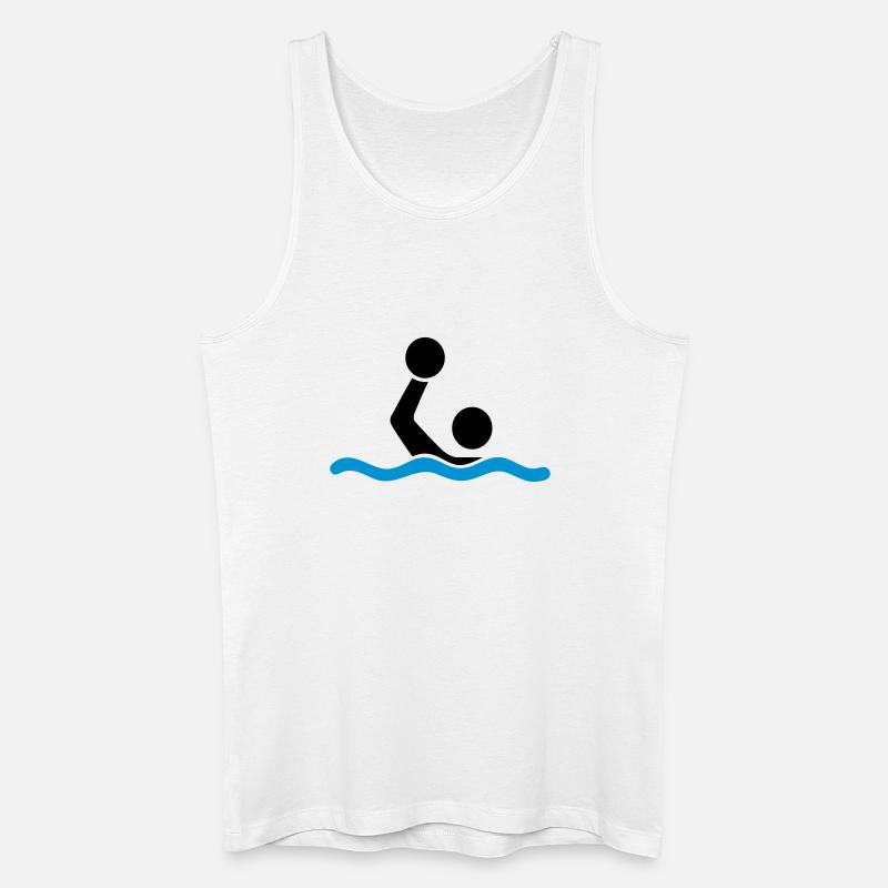 Wasserball - Männer Bio Tank Top - Weiß