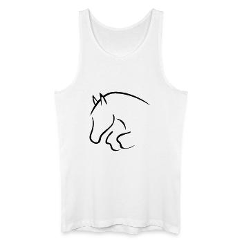 show jumper - Men’s Organic Tank Top - white - Front