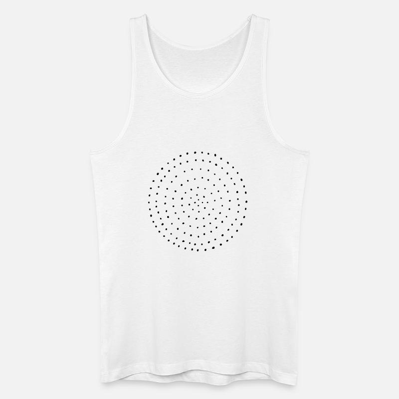 Dotted dots circle dots pattern gift - Men’s Organic Tank Top - white