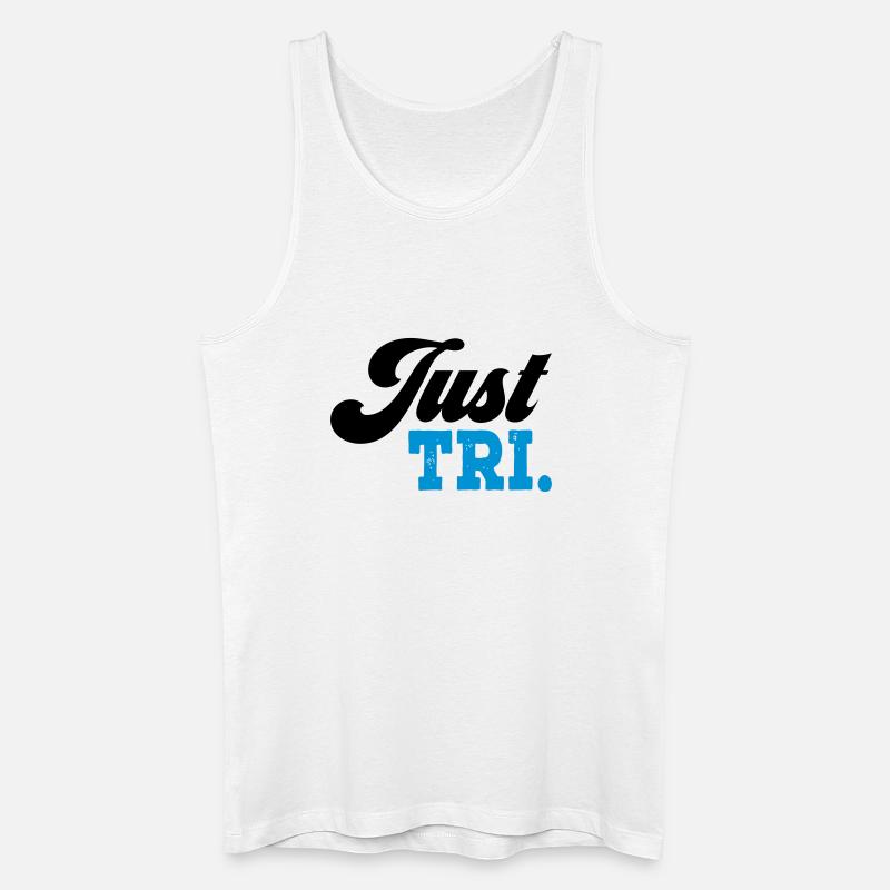 Triathlon - Männer Bio Tank Top - Weiß