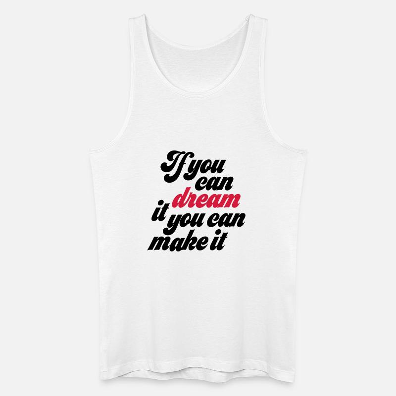 Motivation - Männer Bio Tank Top - Weiß