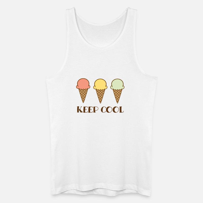 Keep cool - Männer Bio Tank Top - Weiß