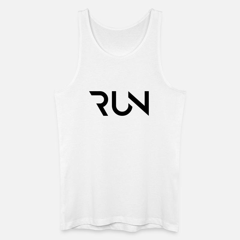 LAUF - Männer Bio Tank Top - Weiß