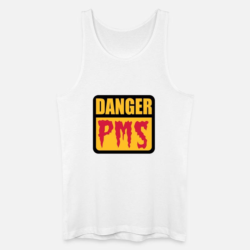 Danger PMS - Männer Bio Tank Top - Weiß