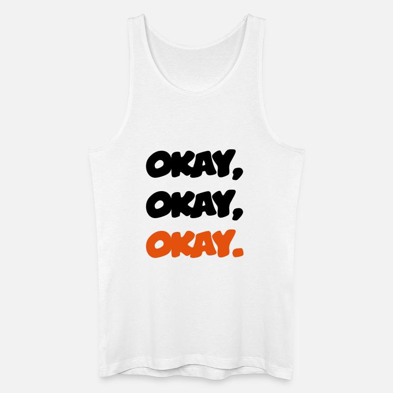 okay - Männer Bio Tank Top - Weiß