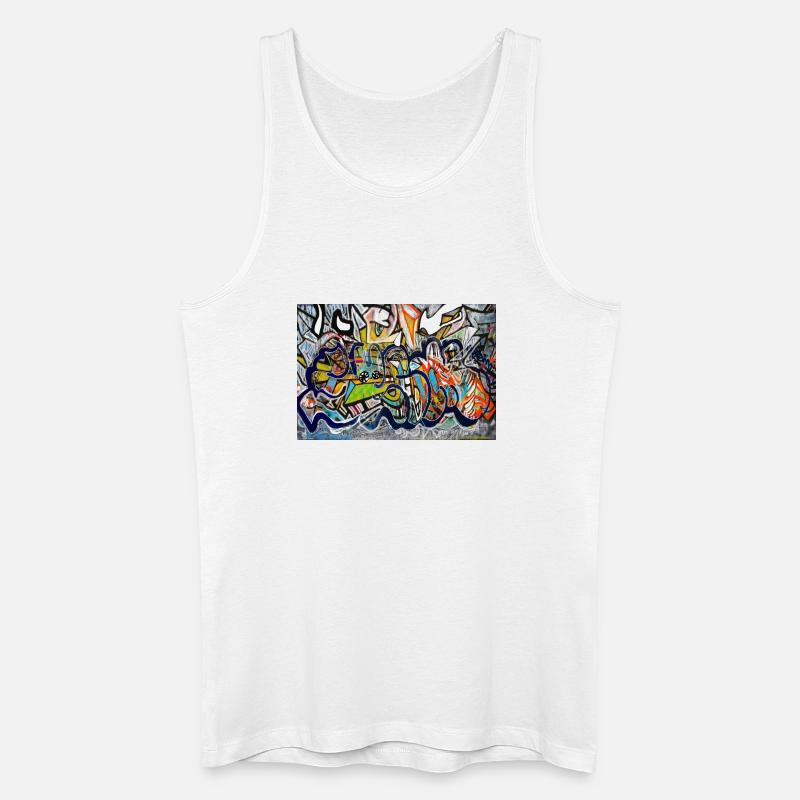 graffiti wall - Men’s Organic Tank Top - white