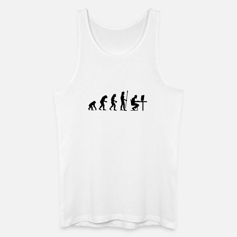 evolution_pc_gamer4 - Männer Bio Tank Top - Weiß