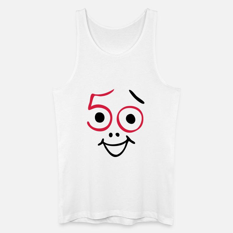 50 Jahre und noch frisch ! - Männer Bio Tank Top - Weiß